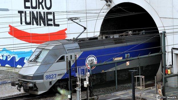 A kölcsönös átjárhatóság előzményei : A Channel Tunnel (A vonat