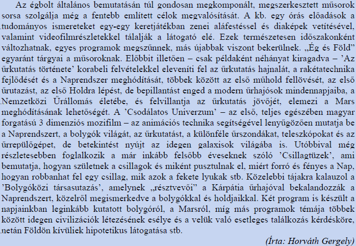 Az intézménylátogatások során alkalmazott tereptanulási technikák 7.4.2.