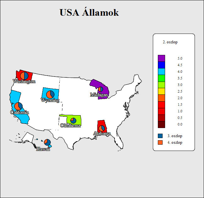 16. oldal Az alábbi ábrán az Amerikai Egyesült Államok néhány