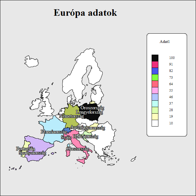 8. oldal Térképes diagram szerkesztése A már létrehozott térképes diagramok szerkesztéséhez kattintsunk rájuk jobb egérgombbal és válasszuk az EuroOffice Térképes diagram szerkesztése opciót.