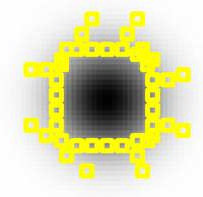 ábra Mérési eredmények, él detektálás, a kontúr automatikus megtalálása, [a) átmérő 150 pixel, fekete, b)