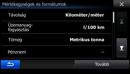 2 Ismerkedés a programmal A navigációs szoftver első indításakor lehetőség van a kezdeti beállítások meghatározására. Ehhez kövesse az alábbi lépéseket: 1.