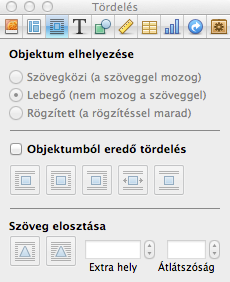 42 Multimédia-tervezés és fejlesztés Mac OS X környezetben Tördelésvizsgáló 12.