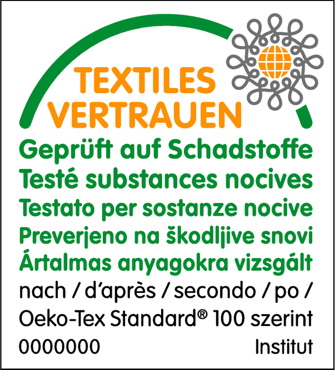 17 Az Oeko-Tex Standard 100 címke A megjelölés az egyes országokban szokásos módon történhet, különösen a skandináv országokban.