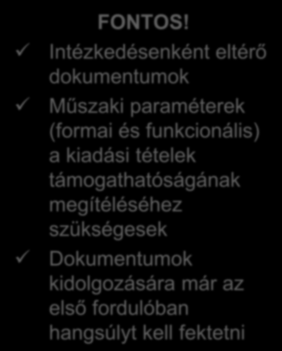 Projekt adatlaphoz csatolandó dokumentumok Műszaki leírás (1-10.) Szolgáltatás leírása (1-10.) Akcióterv (4., 8.) Telepítési terv (5.) Megállapodás (6.) Bemutatási terv (7.) FONTOS!