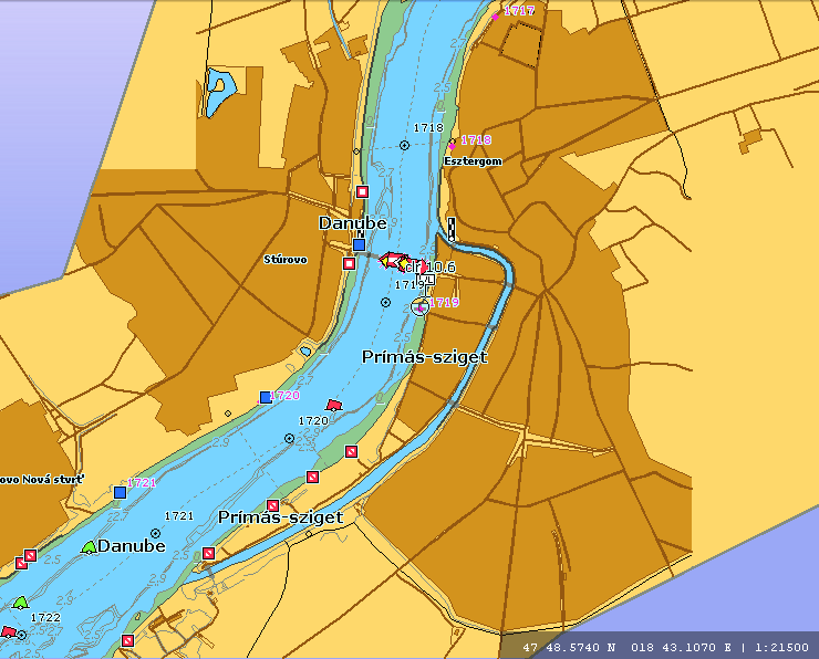 1.11 Adatrögzítők 6. sz. ábra: Az esztergomi Mária Valéria híd térsége Automatikus hajóazonosító rendszer (AIS) üzemelt a hajón.