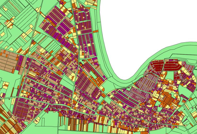 A kerekdombi üdülőterületekre a 300-400 m2 közötti telekméret jellemző. 20.