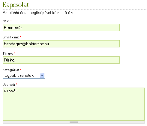 26. oldal 3.5. Webes tartalomkezelő rendszerek 1.0. verzió Milyen visszajelzéseket várunk a látogatóinktól? Nehéz elképzelni egy komoly honlapot visszajelzési lehetőség nélkül.