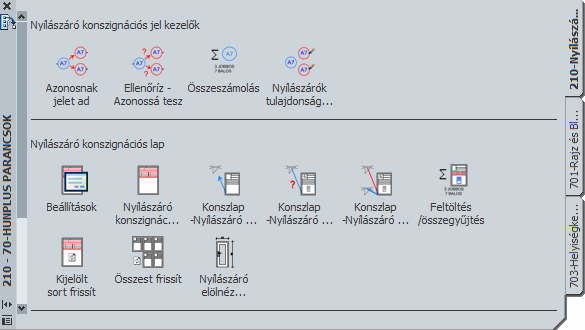 1.5 Parancsok elindítása parancssorba begépeléssel Minden HunPLUS funkció elérhető a parancssorba begépelt rövid parancsnév begépelésével.