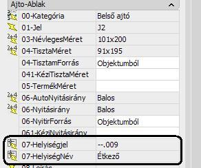 FIGYELEM! A HuhcSpaceNames tulajdonságot kitörölni, formátumát módosítani TILOS.