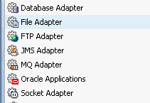 Adapters 11g File Adapter FTP Adapter Socket Adapter JMS