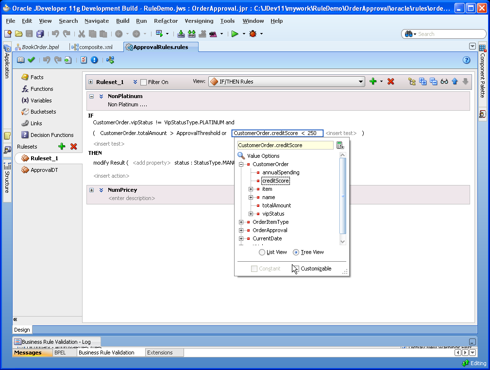 Simple to Write Rules Simple mode for ifthen rules authoring Simple