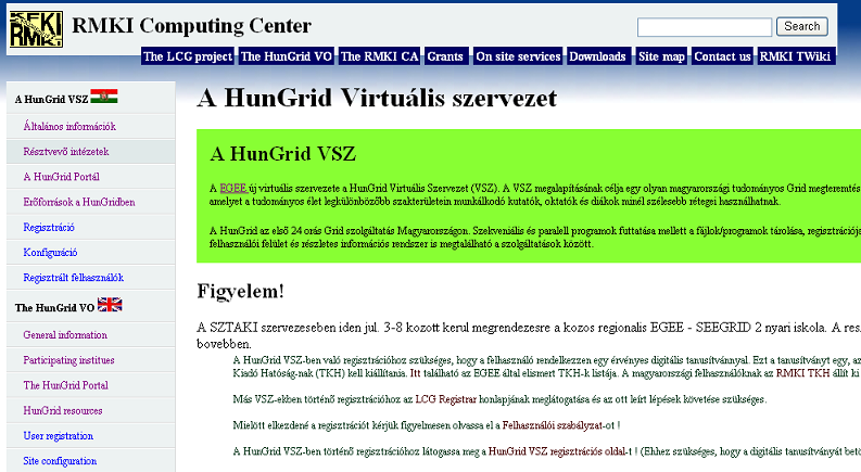 Grid projektek Magyarországon - a HunGrid