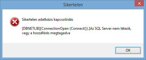 Beállítások 3.7.4 MS SQL SERVER (SQLOLEDB) A MS SQL Server kis és nagy hálózatok esetén egyaránt használható.