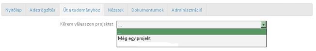 V. KÖLTSÉGTERV ÚT A TUDOMÁNYHOZ / KÖLTSÉGTERV létrehozására akkor van lehetősége, ha már projektet indított.