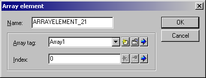 A general fülön a number of elements mezőbe írhatjuk be hogy az array TAG mekkora területet foglaljon magába. A legnagyobb megengedett elemszám 1600.