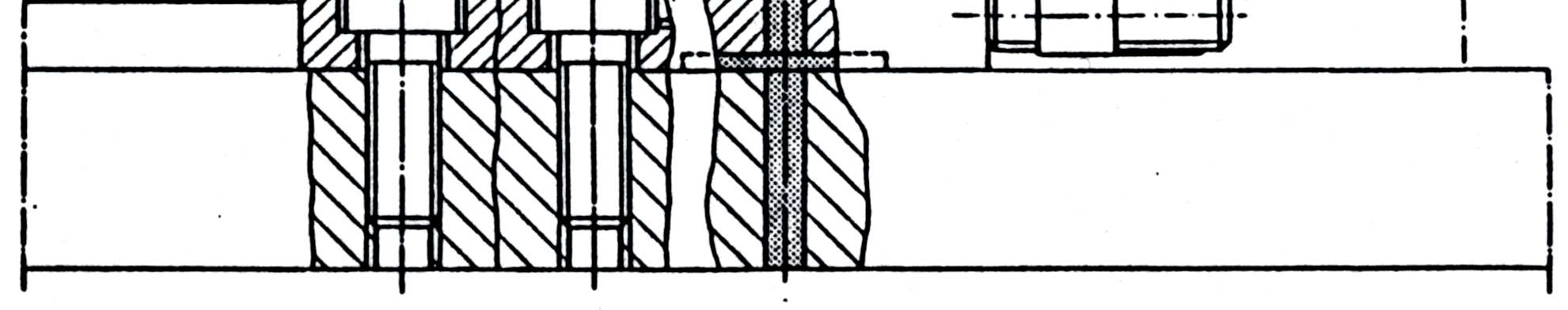 8. ábra Lineáris vezetékek elhelyezése a gépágyon 1. Lineáris vezeték papucsa 2. Ékes feszítés 3,4. Prizmatikus vezetékek 9.