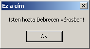 12. FEJEZET pedig a beviteli mezőben, de át lehet írni. A két gomb Ok és Cancel.