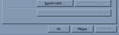 tudja megtenni. Következő lépésben a Helyek feliratú gombra kell kattintani, és ennek hatására előbukkan a Megbízható helyek nevű adatlap (14. ábra). 14.