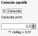 Válassza a Beállítás lehetőséget. Lehetősége van instrumentum váltásra a legördülő listából:.