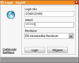 2.3. A Concorde Trader indítása A Concorde Tradert az alábbi módokon indíthatja el. Kattintson duplán a Windows asztalon található ikonra vagy Kattintson a Windows Start menüben található ikonra 2.4.