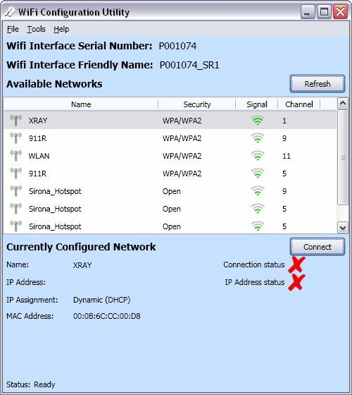 4 Beüzemelés A töltő áram alatt van a tápegység segítségével és csatlakoztatva van a PC USB portjába. Tegye a WiFi modult a töltőre. A WiFi modulon a LED villogni kezd kb. 15 másodperc múlva.