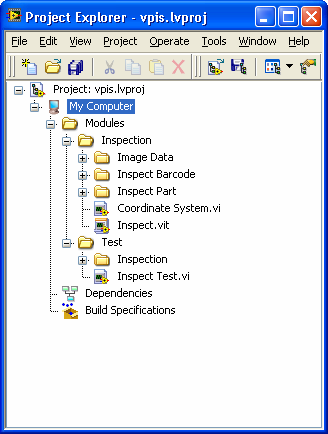 3. Projektszervezés LabVIEW-ban A LabVIEW 7.