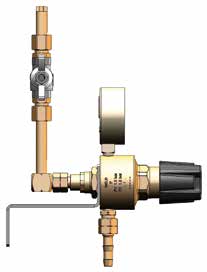 unit DYNALINE 10 bar Oxigén hálózati nyomáscsökk. klt. Oxigen line reg. set DYNALINE 1,5 bar Acetilén hálózati nyomáscsökk. egység Acetylene line reg.