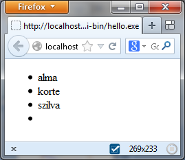 Példa C++ 17 cout << " ifstream f("lista.txt"); while (!f.eof()) { string sor; getline(f, sor); cout << " } f.