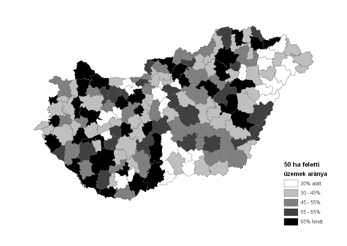 3.2. A termelési szerkezet vizsgálata Ebben az alfejezeteben a mezőgazdaság termelési szerkezetének területi elemzésével foglalkozom.