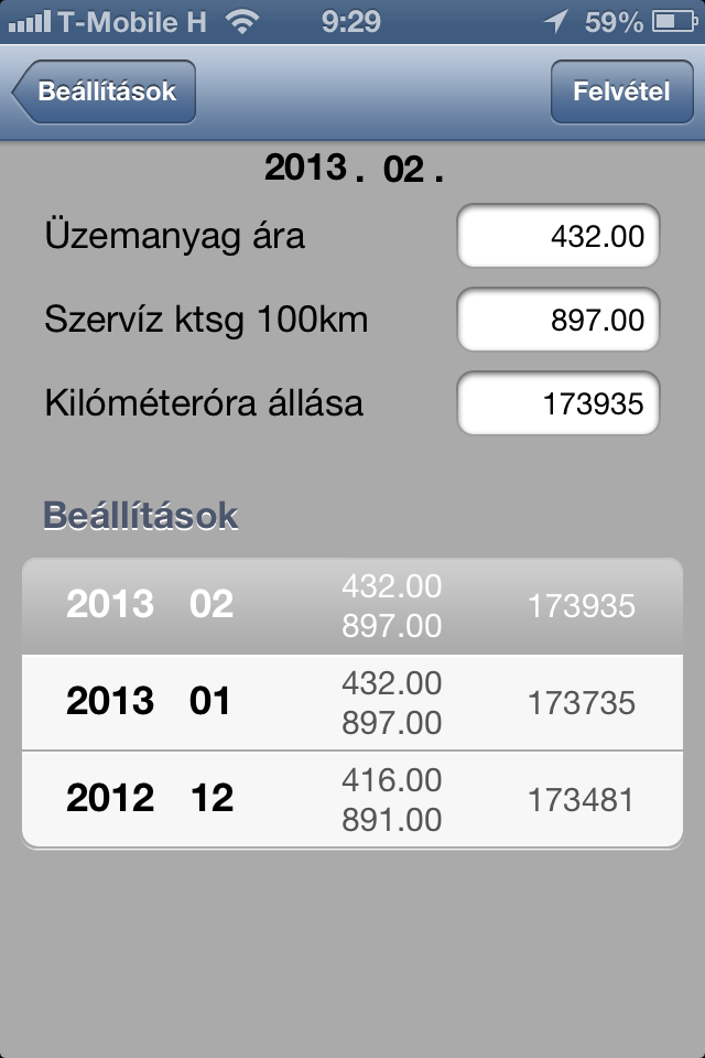 17 Routing for iphone Programon belüli beállítási lehetőségek Bizonyos rendszeresen változó paraméterek, adatok módosítására a programon belül is lehetőségünk van: - Várakozás pozícióra (mp) -