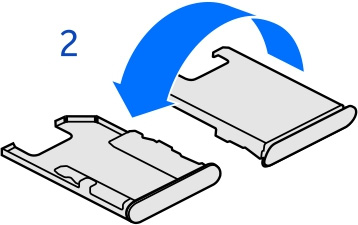 A SIM-kártya behelyezése vagy eltávolítása Ne ragasszunk matricát a SIM-kártyára. Fontos: A készüléket csak normál SIM-kártyával (lásd az ábrát) való használatra tervezték.