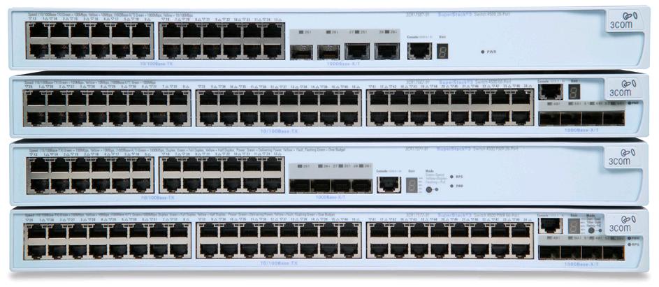 RENDELÉSI INFORMÁCIÓK TERMÉK LEÍRÁS 3Com Switch 4500 26-Port 3Com Switch 4500 50-Port 3Com Switch 4500 PWR 26-Port 3Com Switch 4500 PWR 50-Port TRANSCEIVEREK 1000BASE-SX SFP 1000BASE-LX SFP