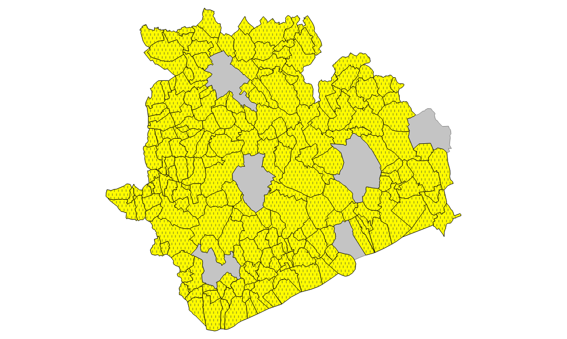 Veszprém megye Integrált Területi Programja b) Vidéki térségek Települések: a megye összes települése, kivéve a 10 000 fő