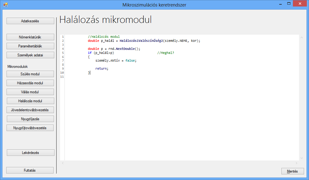 4.11. ábra. Mikromodul szerkesztése a keretrendszerben. telepítésekor kerül a számítógépre. (Windows 7 operációs rendszerrel a.net 3.5-ös, míg Windows 8-al a 4.5-ös verziója kerül telepítésre.