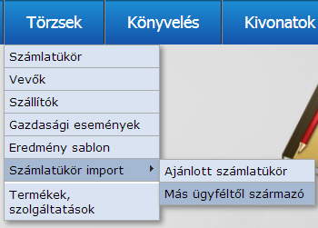 III. Főkönyvi könyvelés Törzsek Számlatükör A program része egy ajánlott számlatükör, ami megjelenik egyes hivatalos kiadványokban.