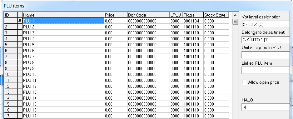 7. A parancssor Settings menüjében a Configuration beállítás, Project fül, Unit prices decimal settings legördülő menüjéből válasszuk ki a Fixed decimal count beállítást és állítsuk be a 0 értéket a