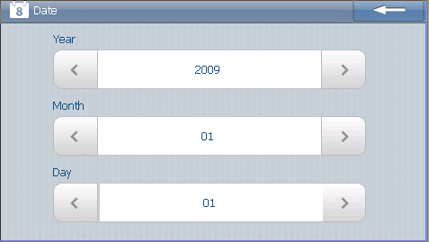 1-1. Érintse meg a gombot a dátum beállításához.