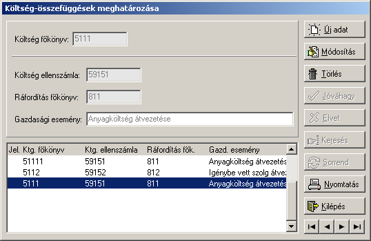 I. Főkönyvi könyvelés / Általános beállítások Könyvelési hónap zárása: E menüpontban lehet havonta lezárni a könyvelt adatokat.