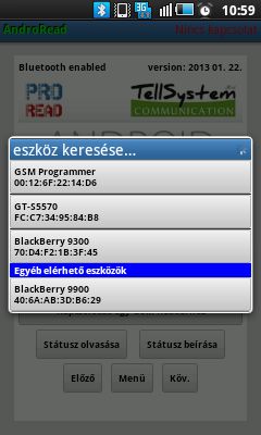 Az SMS fülön a következők vannak: SMS átirányítása a 8 értesítendő telefonszám egyikére. Figyelem! Soha ne válassza itt ki a modul saját telefonszámát!