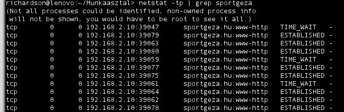 Amennyiben telepítésnél nem választottunk mást (-net kapcsolóval), akkor alapértelmezetten a QEMU NAT-olni fogja a virtuális gép saját belső hálózatát.