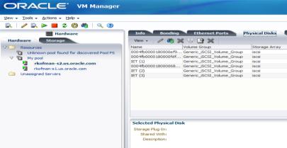 Oracle VM for x86 architektúra elemek Oracle VM Manager Centralized management server Web browser-based: No client required Manage hundreds or thousands of VMs centrally Advanced virtualization