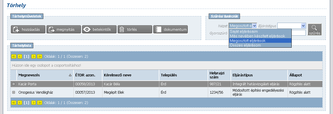 Ügyfelek számára de megbízottként több ügyet készít elő más ügyekben pedig