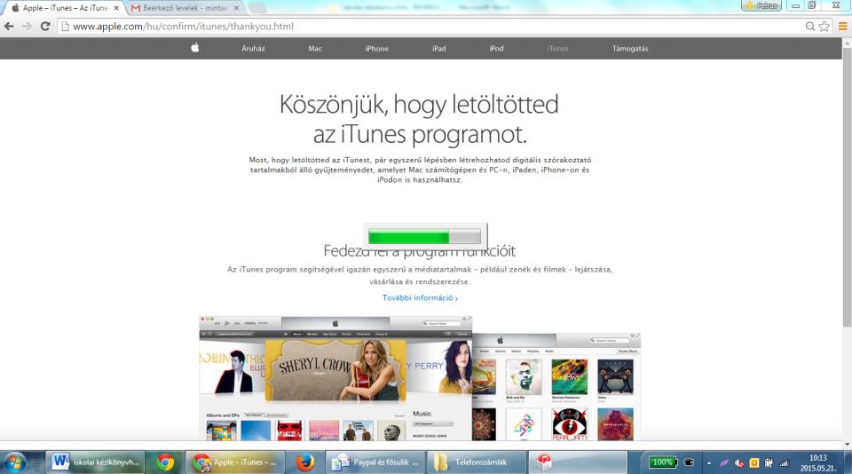 időn belül megjelenik az alábbi két