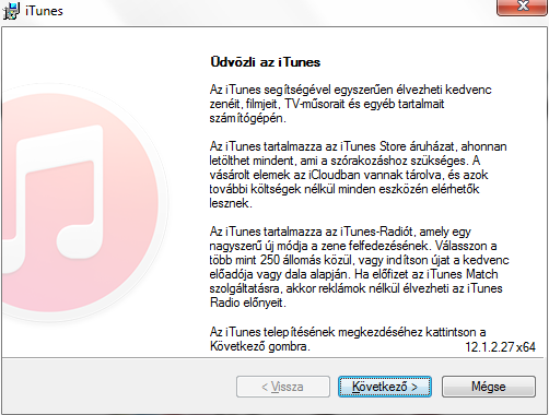 6. Megkezdődik az itunes