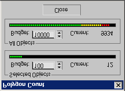 ablakban az objektum felületeinek és alkotópontjainak a számát az Object Information részben találjuk. A harmadik módszer a Utilities panelen található Polygon Counter.