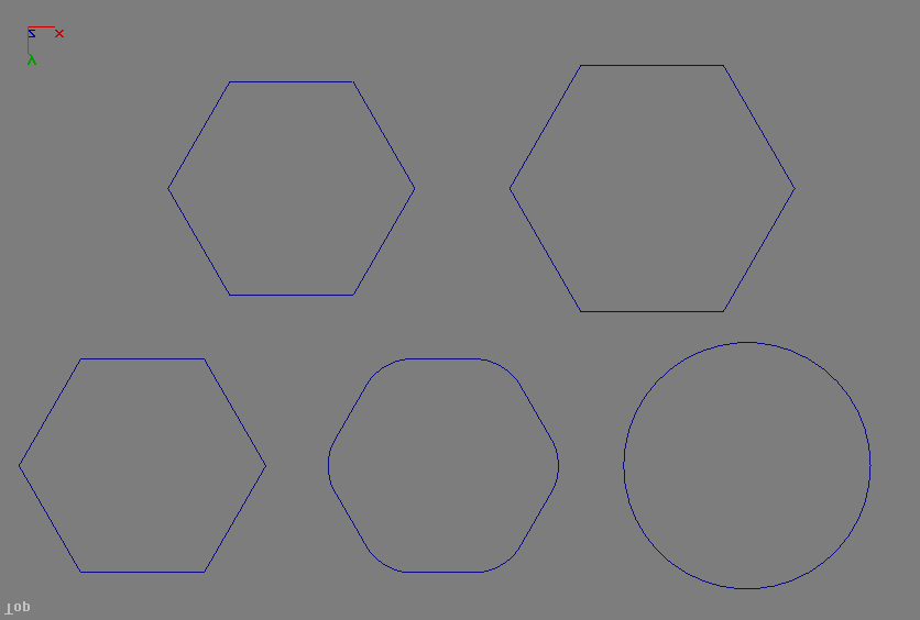 Donut Két koncentrikus kört hozhatunk létre, amelynek az egyik sugara Radius1, a második sugara Radius2. A készítés módja függ a Creation Method-nál beállítottaktól.