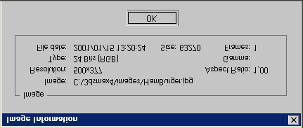 default gamma), vagy megadhatunk egy Gamma értéket (Override). Az ablak alján pedig egy gyors információt kapunk a fájlról.