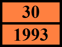 14.6. A felhasználót érintő különleges óvintézkedések 14.6.1. Szárazföldön történő szállítás Veszélyt jelölő számok (Kemler szám) : 30 Klasszifikációs kód (ADR) Narancssárga táblák : : F1 Különleges