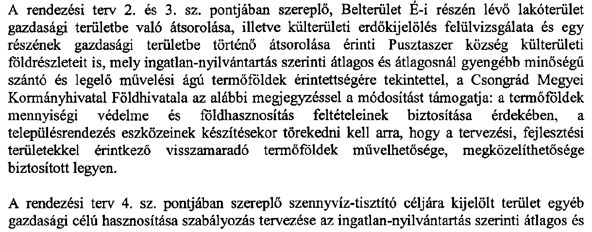 TELEPÜLÉSRENDEZÉSI ESZKÖZÖK MÓDOSÍTÁSA BUGACPUSZTAHÁZA 2014-15.